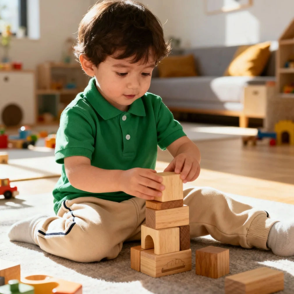Everyday toddler outfit polo shirt jogger set